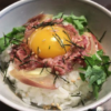 腰塚の極上コンビーフで丼