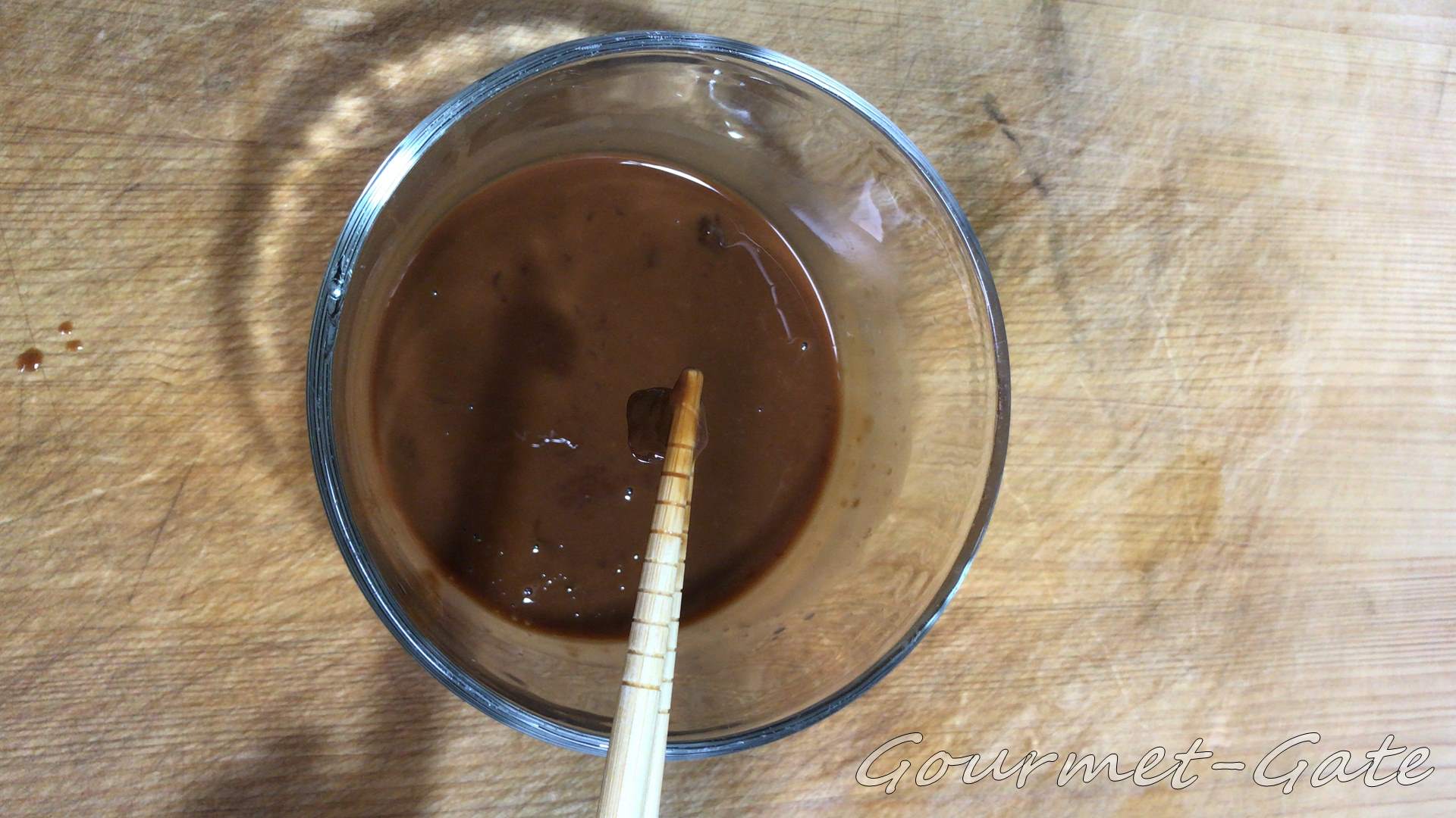 酒でイカの肝を溶く