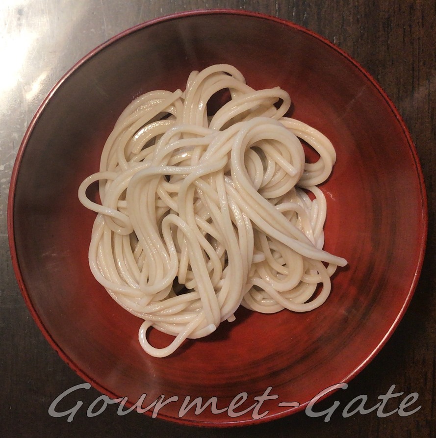 霧下そばを茹でたもの