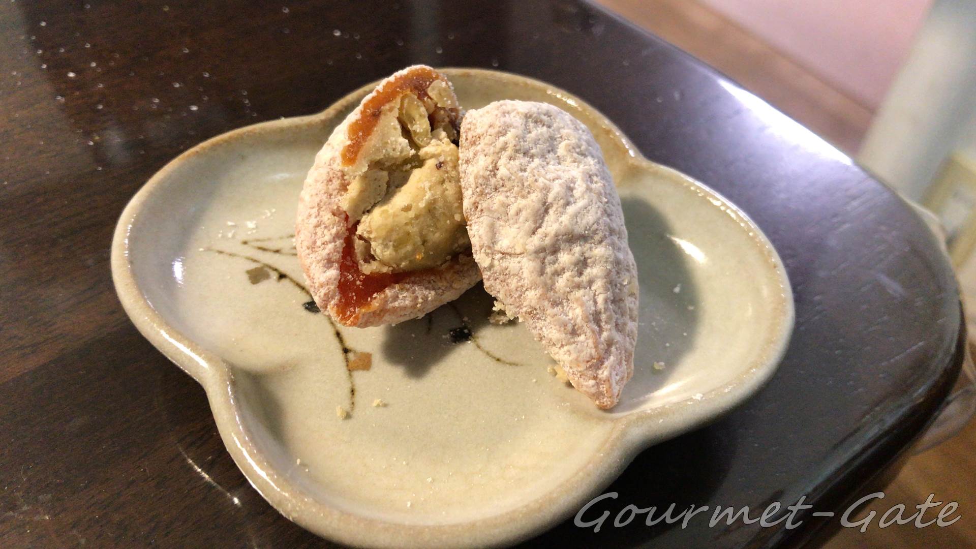 栗柿をカットしたもの