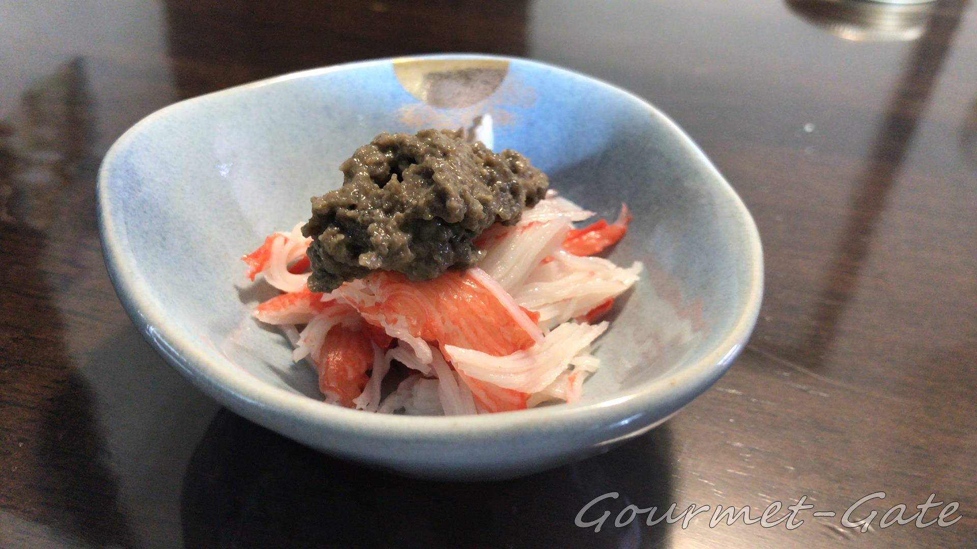 蟹の身と蟹味噌の和物