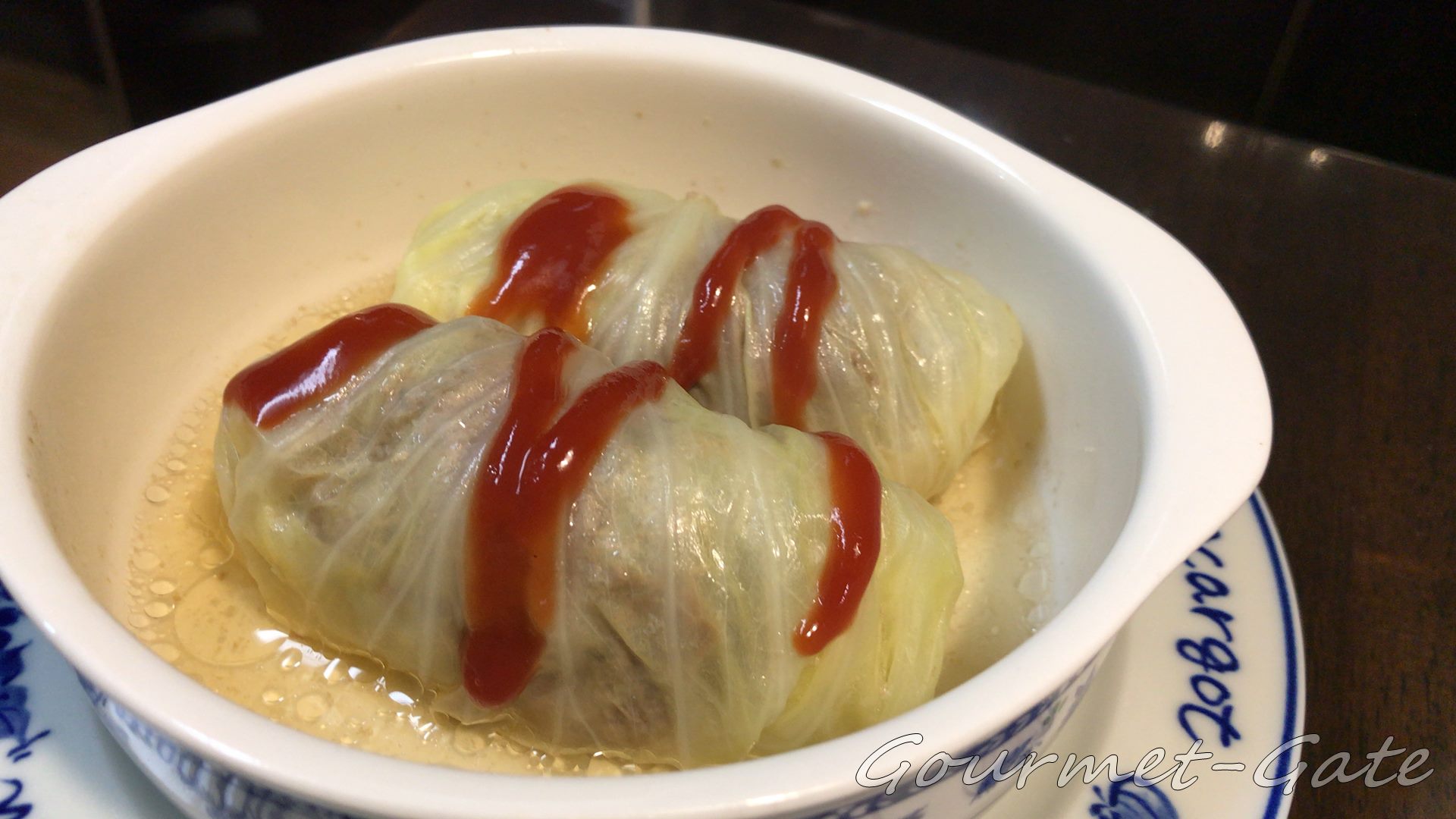 茅乃舎だしでロールキャベツ