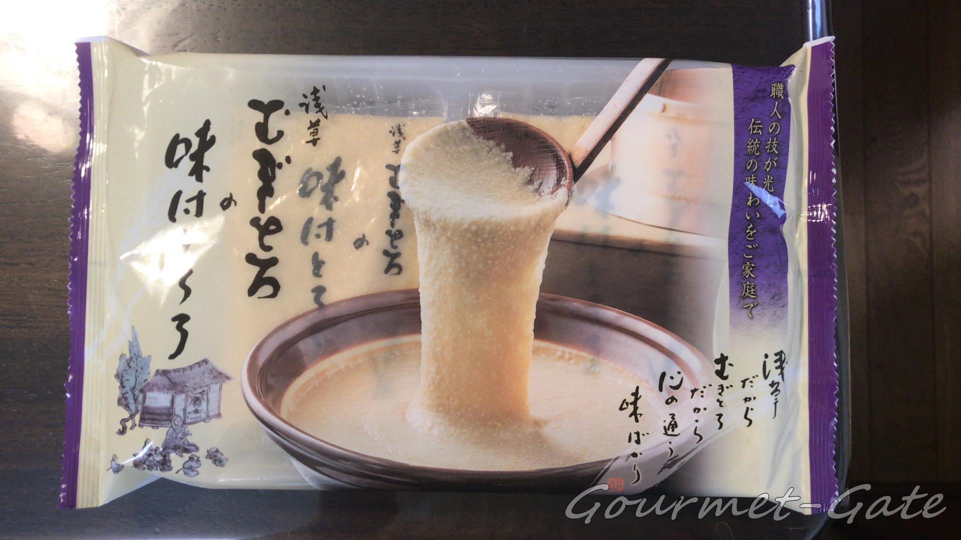 浅草むぎとろのパッケージ