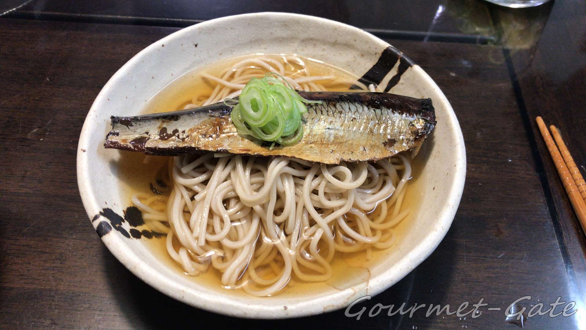 キレイなニシン蕎麦の盛り付け例