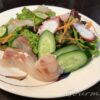 完熟牡蠣のドレッシングで作った海鮮サラダ