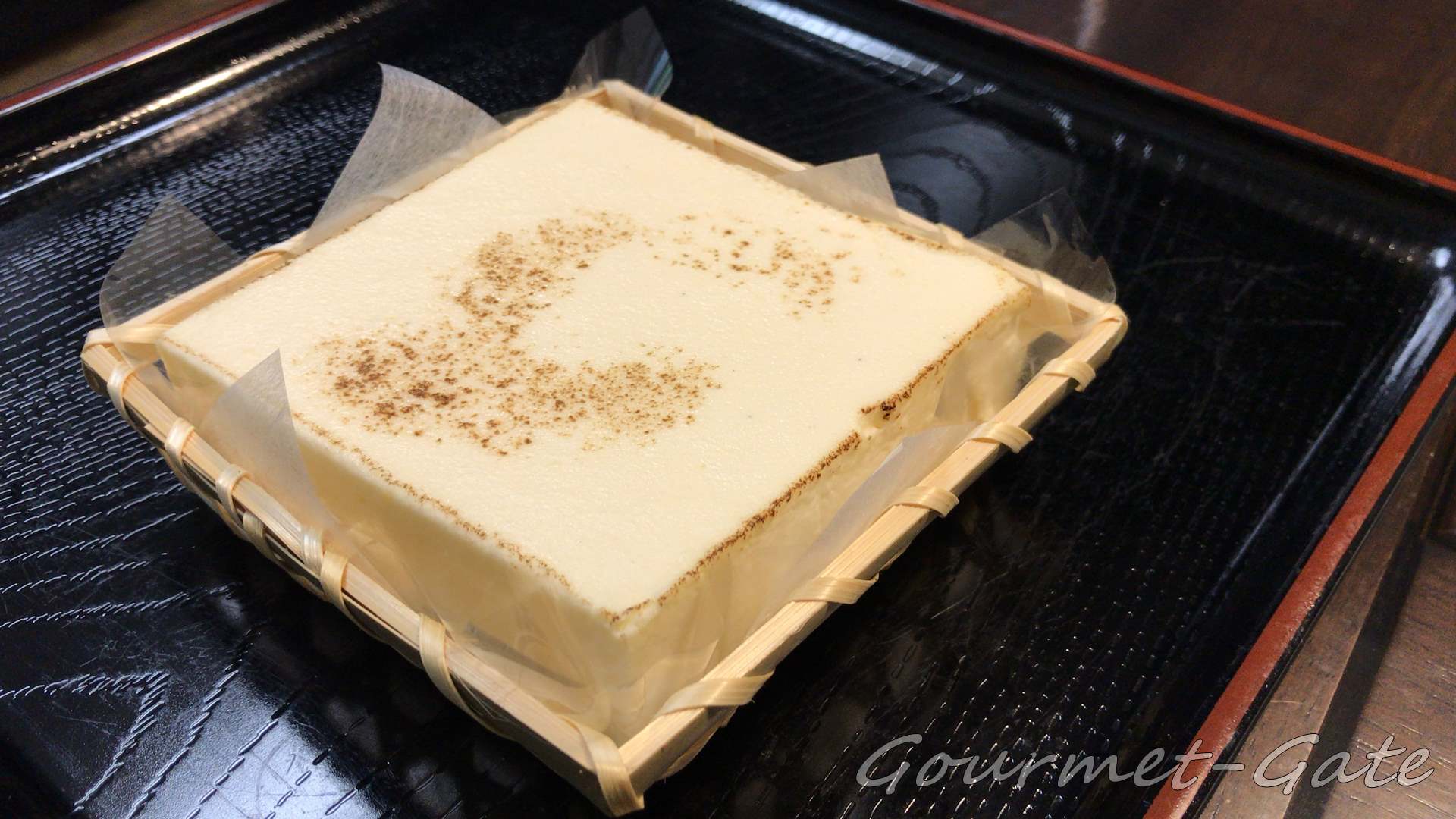 木綿豆腐型のケーキ