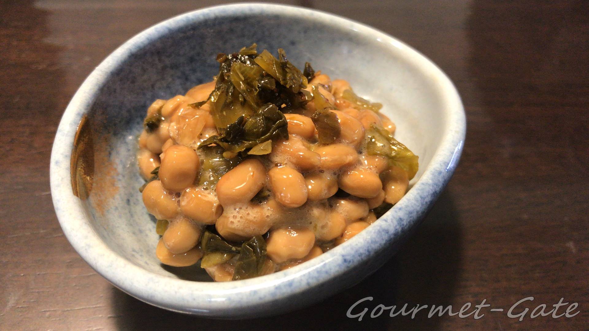 からし高菜と納豆は意外と相性が良い