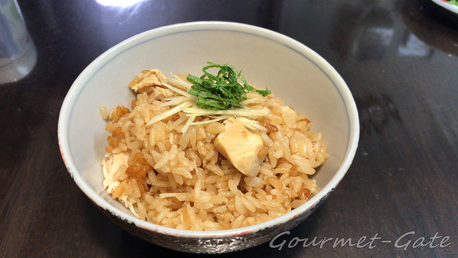 かしわ水炊きで作ったかしわ飯