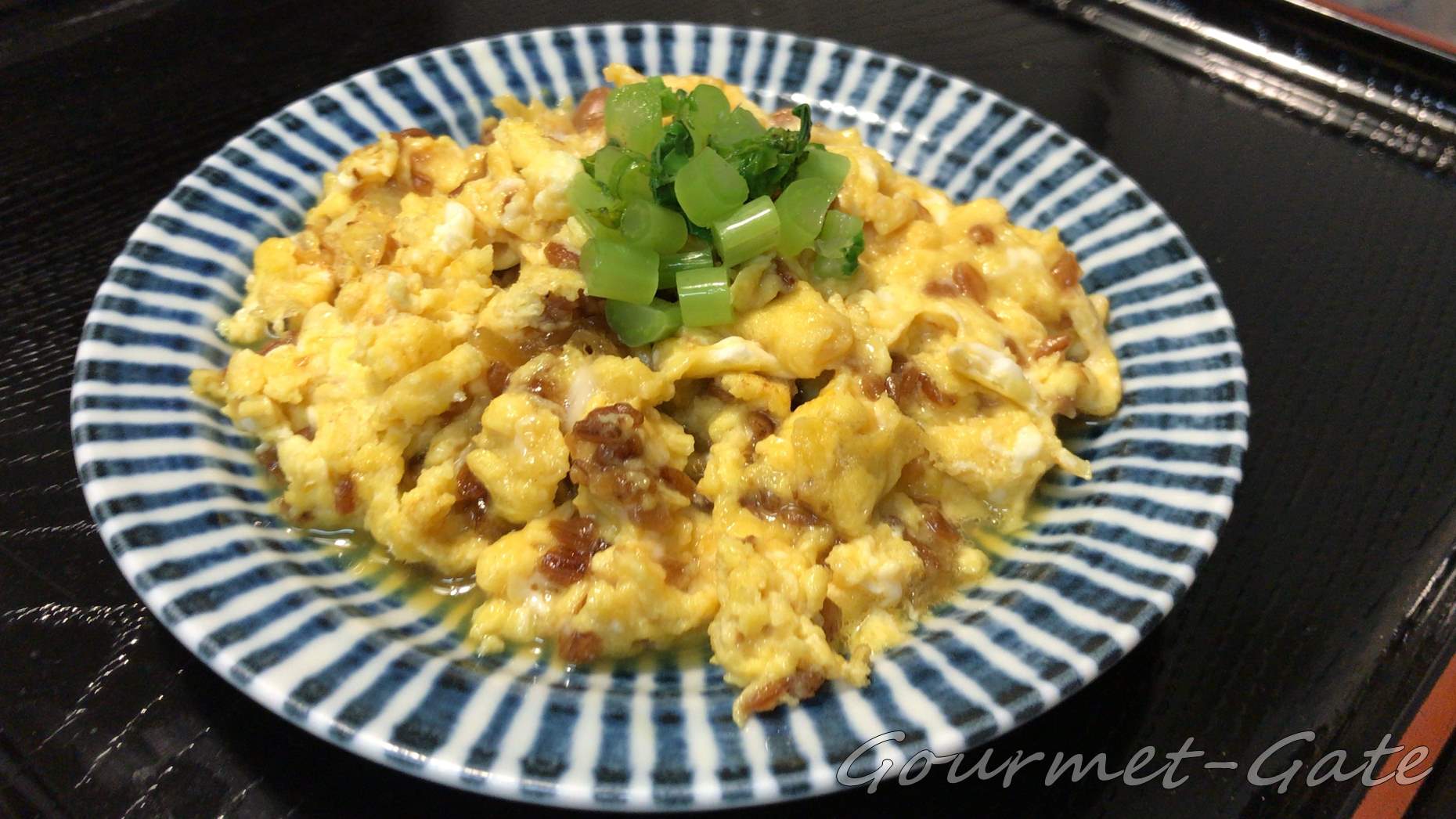 かわばたみそのおかずみそ、納豆と玉子の味噌炒め
