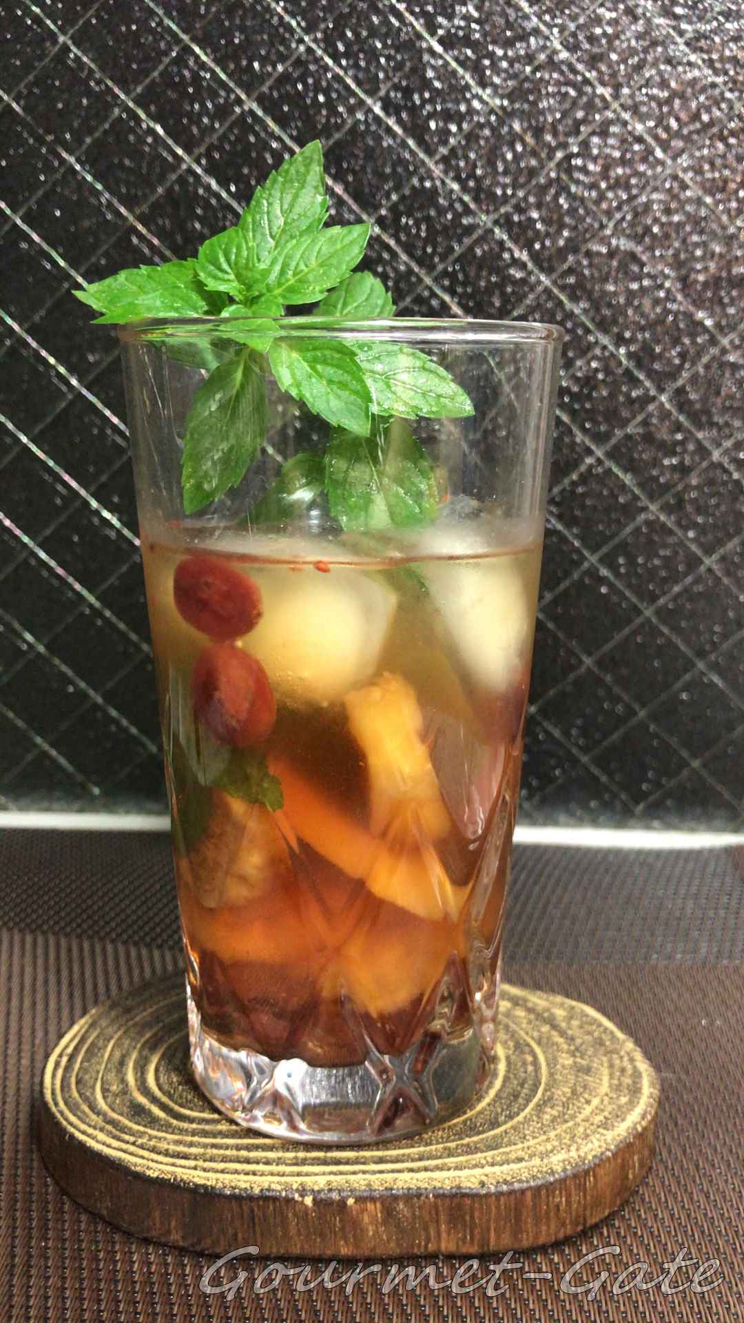 ６種類のフルーツティをアイスティに