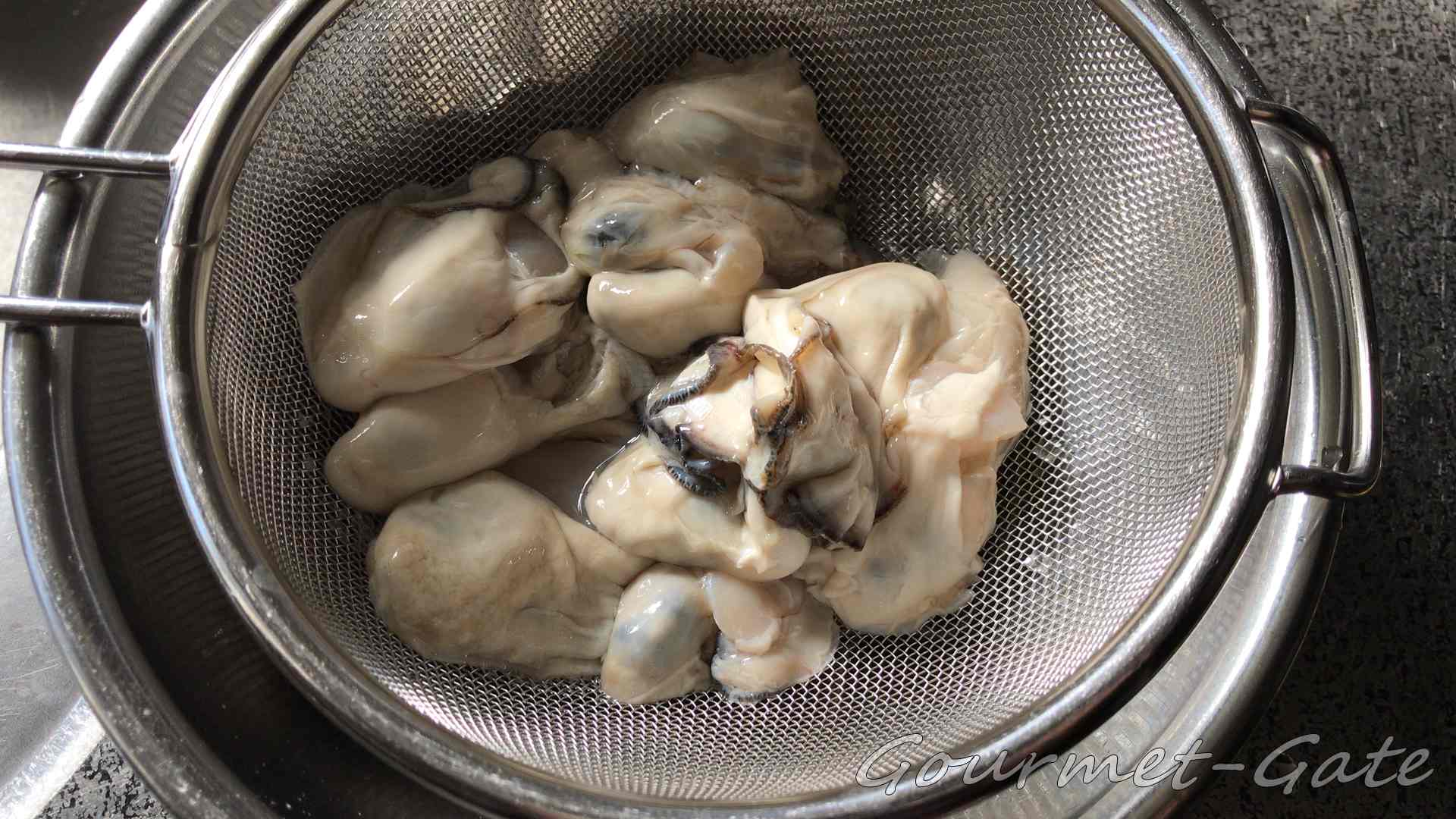 しっかりと水切りをする