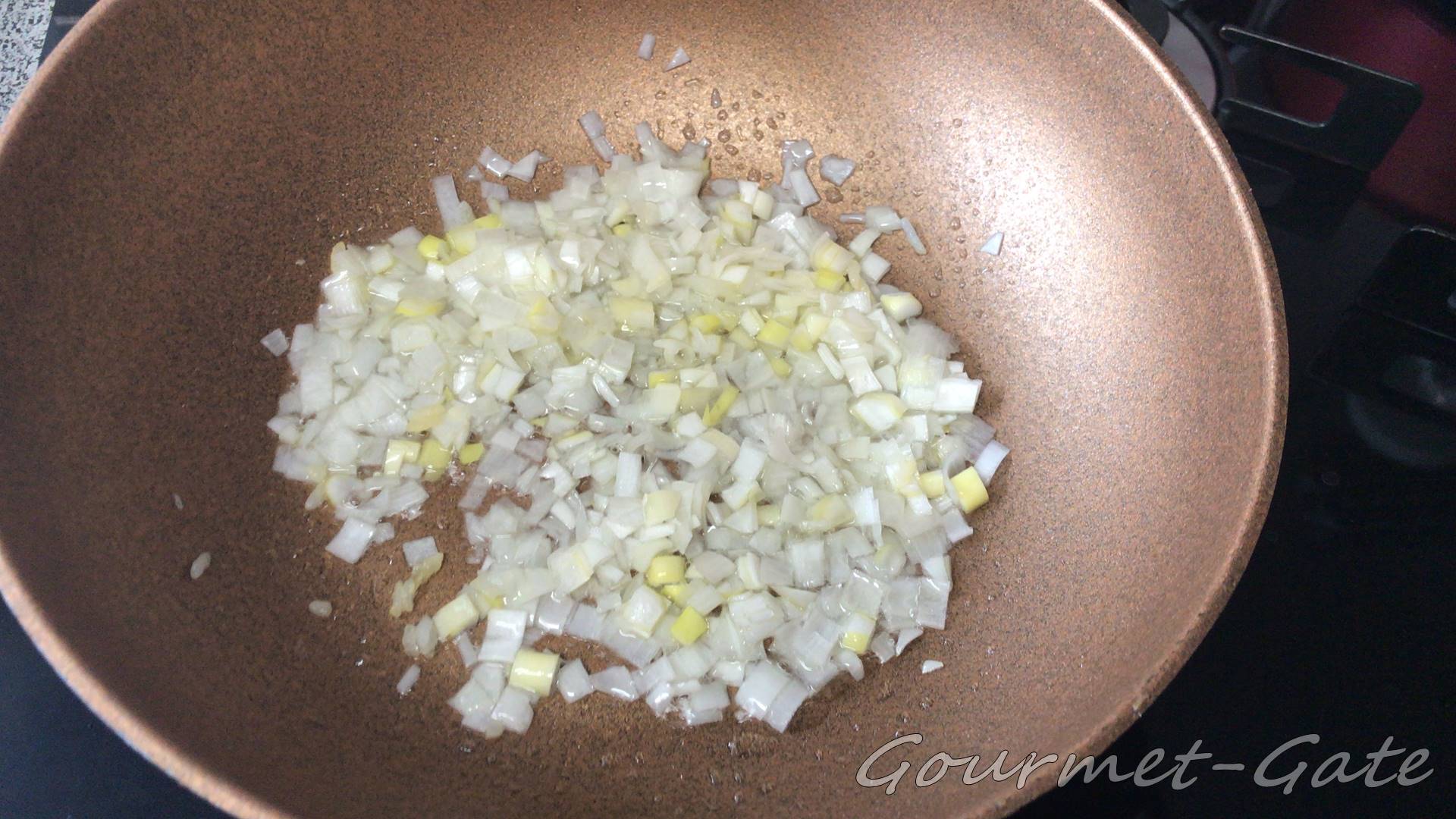 角切りのネギは炒飯の定番