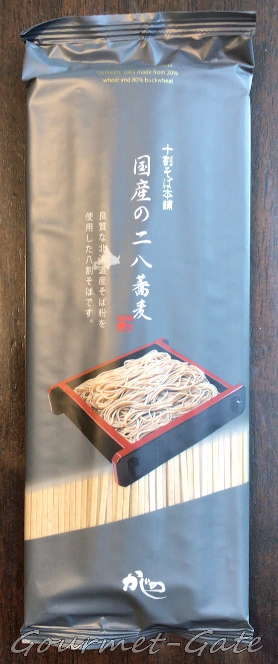 国産の二八蕎麦、山本かじののパッケージ