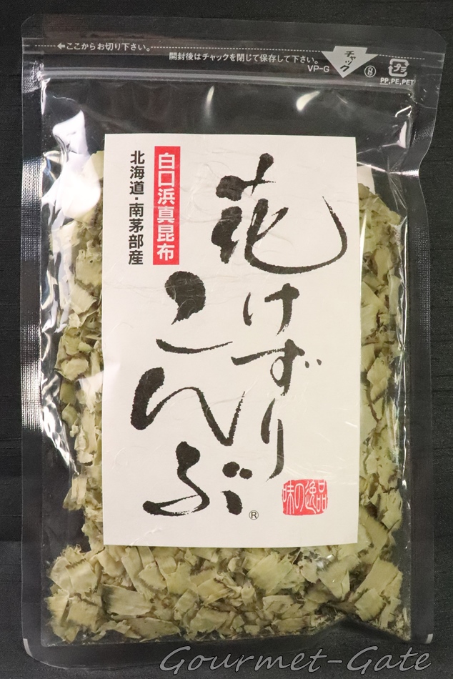 花けずりこんぶ、真昆布、パッケージ、味の逸品