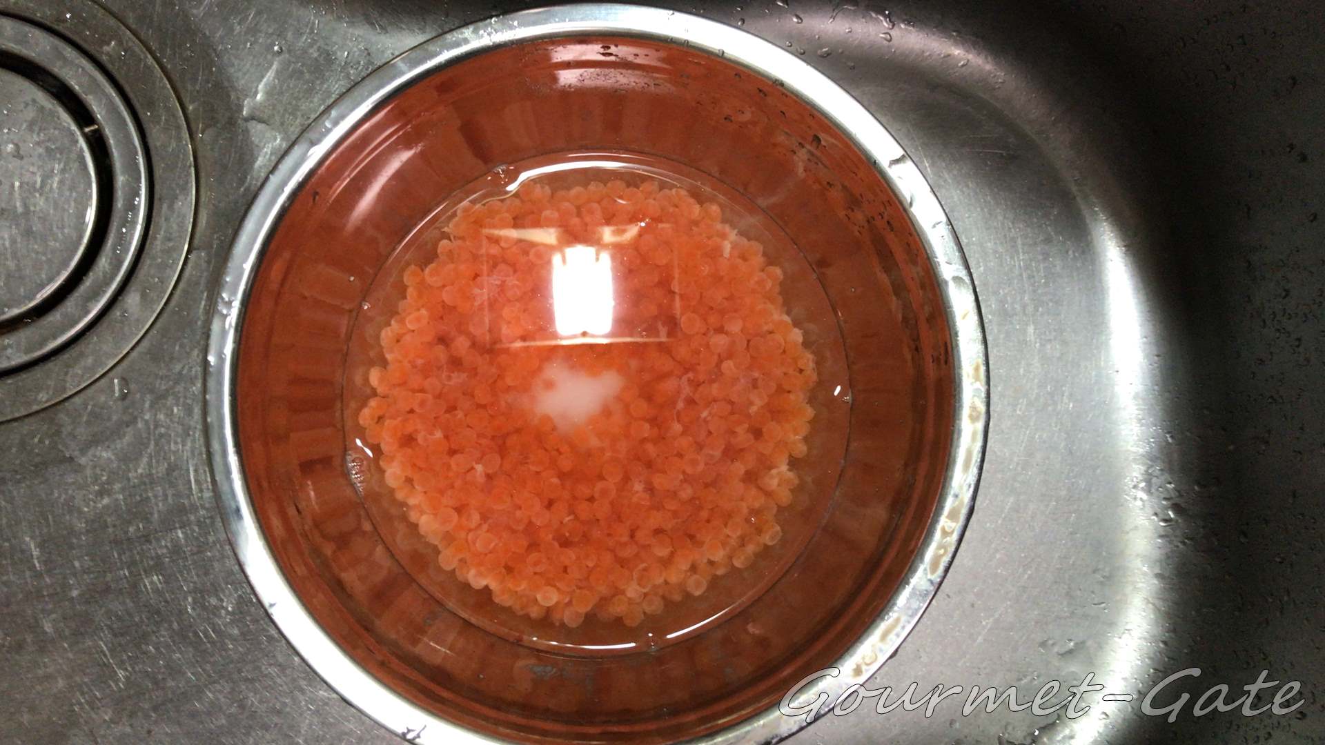 水がキレイになったら下処理完了