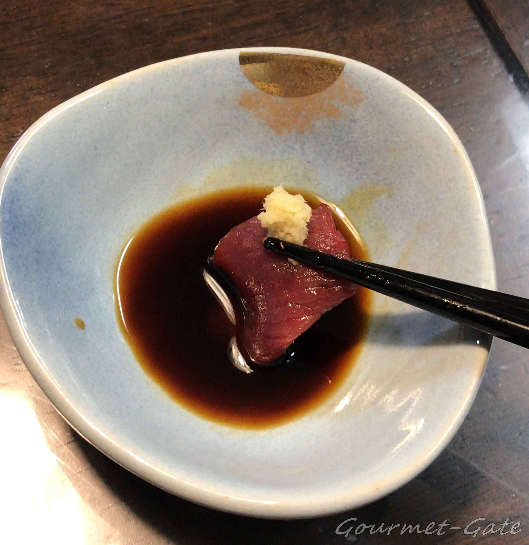 良い馬刺しは生姜だけでも美味