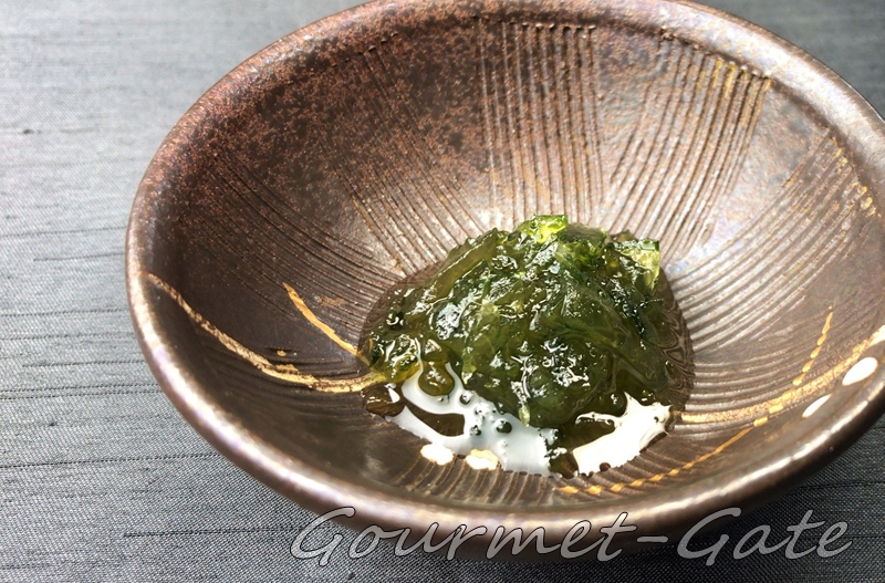 かぼすコンフィチュール、未熟、緑、盛り付け