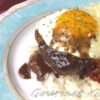 肉汁が逃げないハンバーグ、ロコモコに最適