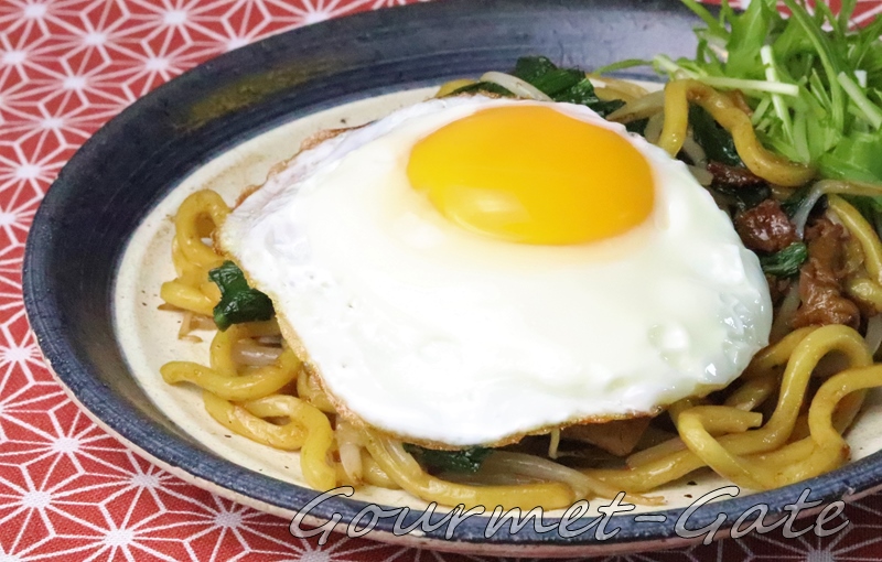 富士宮焼きそば、盛り付け、完成品