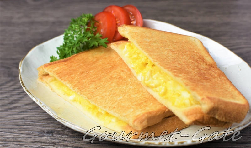 エッグ、ホットサンド、フェルエッグ