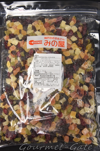 トロピカルフルーツミックス、みの屋、パッケージ