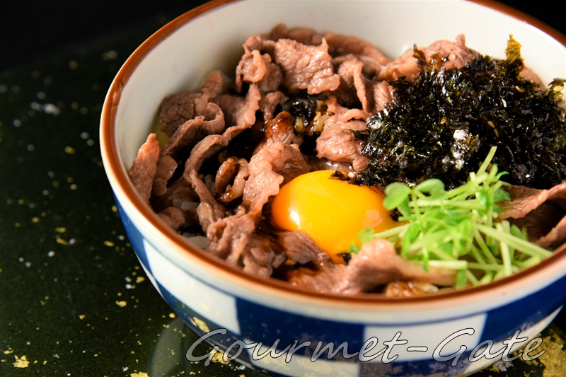 ぶっかけ韓国のり、丼
