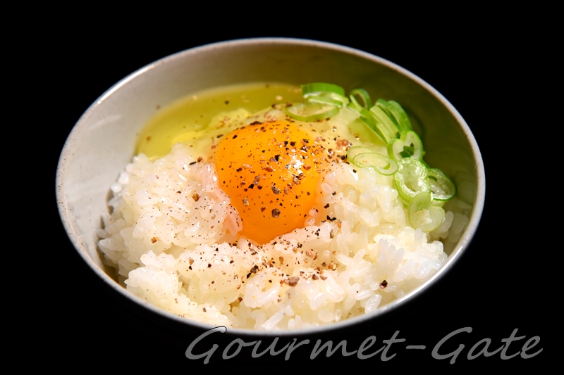 葱胡椒載せ卵かけご飯